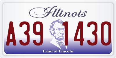 IL license plate A391430