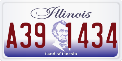 IL license plate A391434
