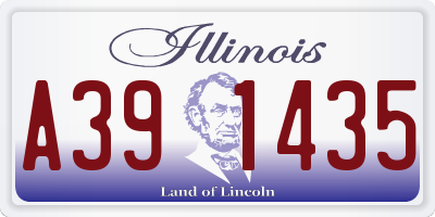 IL license plate A391435