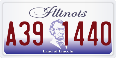 IL license plate A391440
