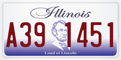 IL license plate A391451