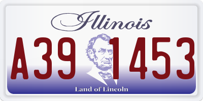 IL license plate A391453