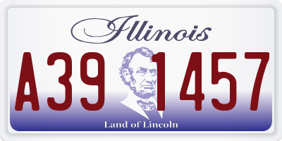 IL license plate A391457