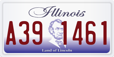 IL license plate A391461