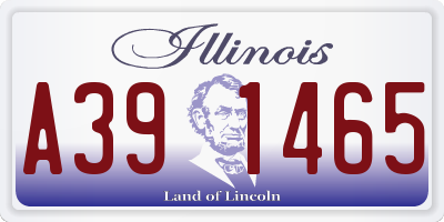 IL license plate A391465
