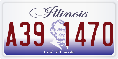 IL license plate A391470