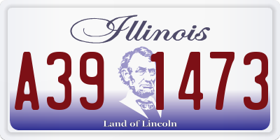 IL license plate A391473