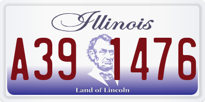 IL license plate A391476