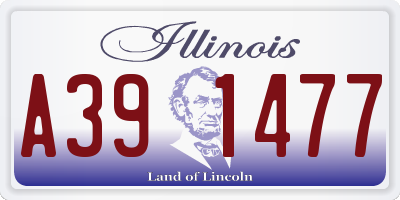 IL license plate A391477