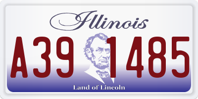IL license plate A391485