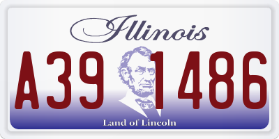 IL license plate A391486