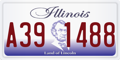 IL license plate A391488