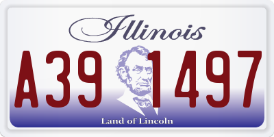 IL license plate A391497