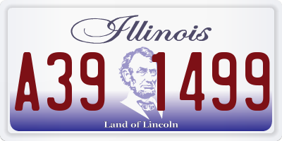 IL license plate A391499