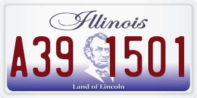 IL license plate A391501