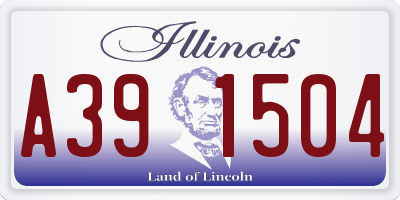 IL license plate A391504