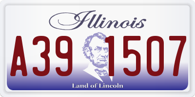 IL license plate A391507