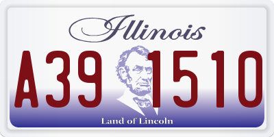 IL license plate A391510