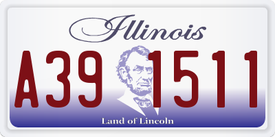 IL license plate A391511
