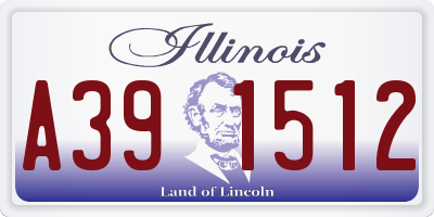 IL license plate A391512