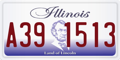 IL license plate A391513