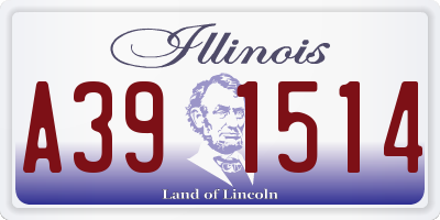 IL license plate A391514