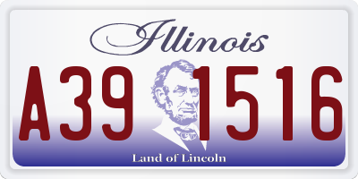 IL license plate A391516
