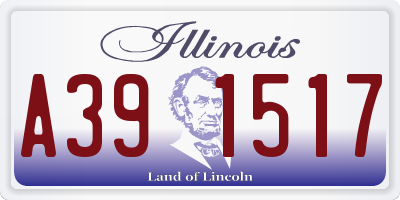 IL license plate A391517