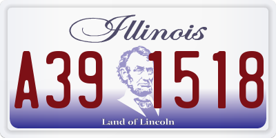 IL license plate A391518