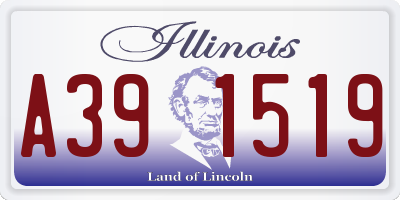 IL license plate A391519