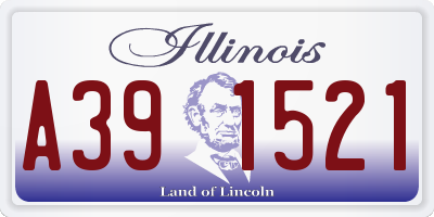 IL license plate A391521