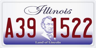 IL license plate A391522