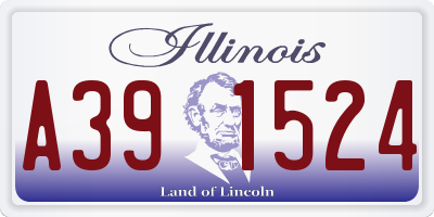 IL license plate A391524