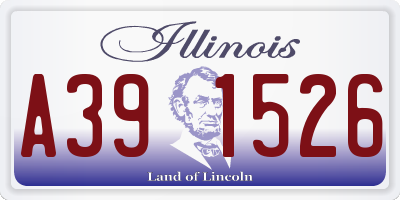 IL license plate A391526