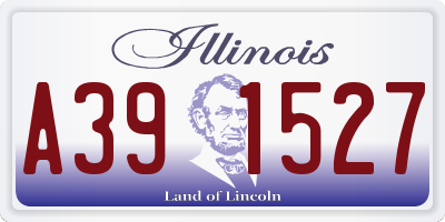 IL license plate A391527