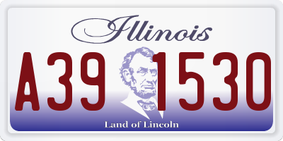 IL license plate A391530
