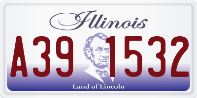 IL license plate A391532
