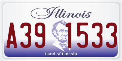 IL license plate A391533