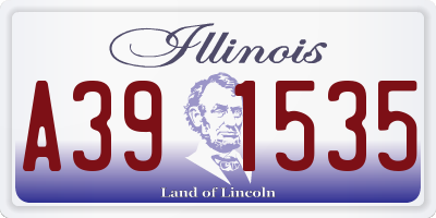 IL license plate A391535