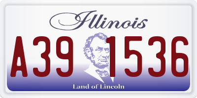 IL license plate A391536