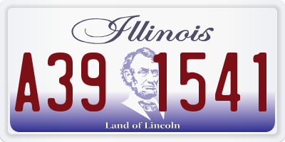 IL license plate A391541