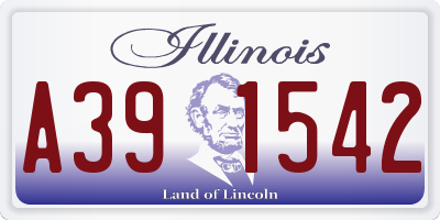 IL license plate A391542