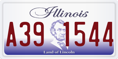 IL license plate A391544