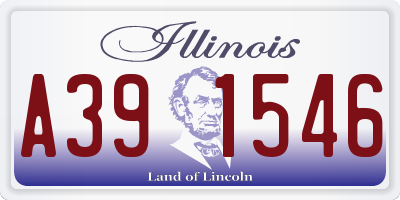 IL license plate A391546