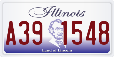 IL license plate A391548