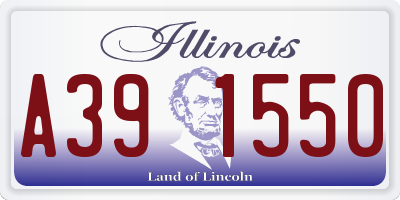 IL license plate A391550