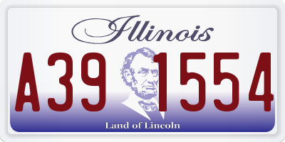 IL license plate A391554