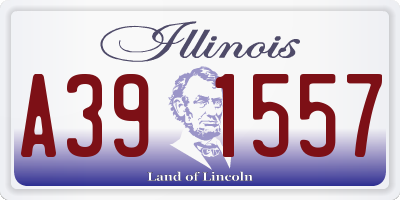 IL license plate A391557