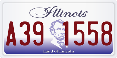 IL license plate A391558