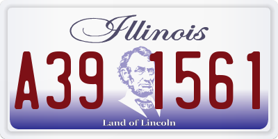 IL license plate A391561
